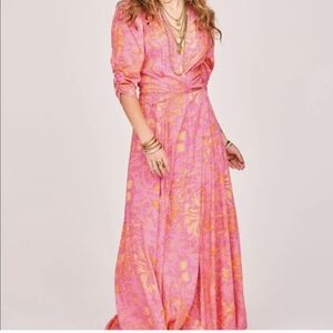 Jen’s Pirate Booty x Free People Garden Party The Row Dress Dragonfruit NWT sz L